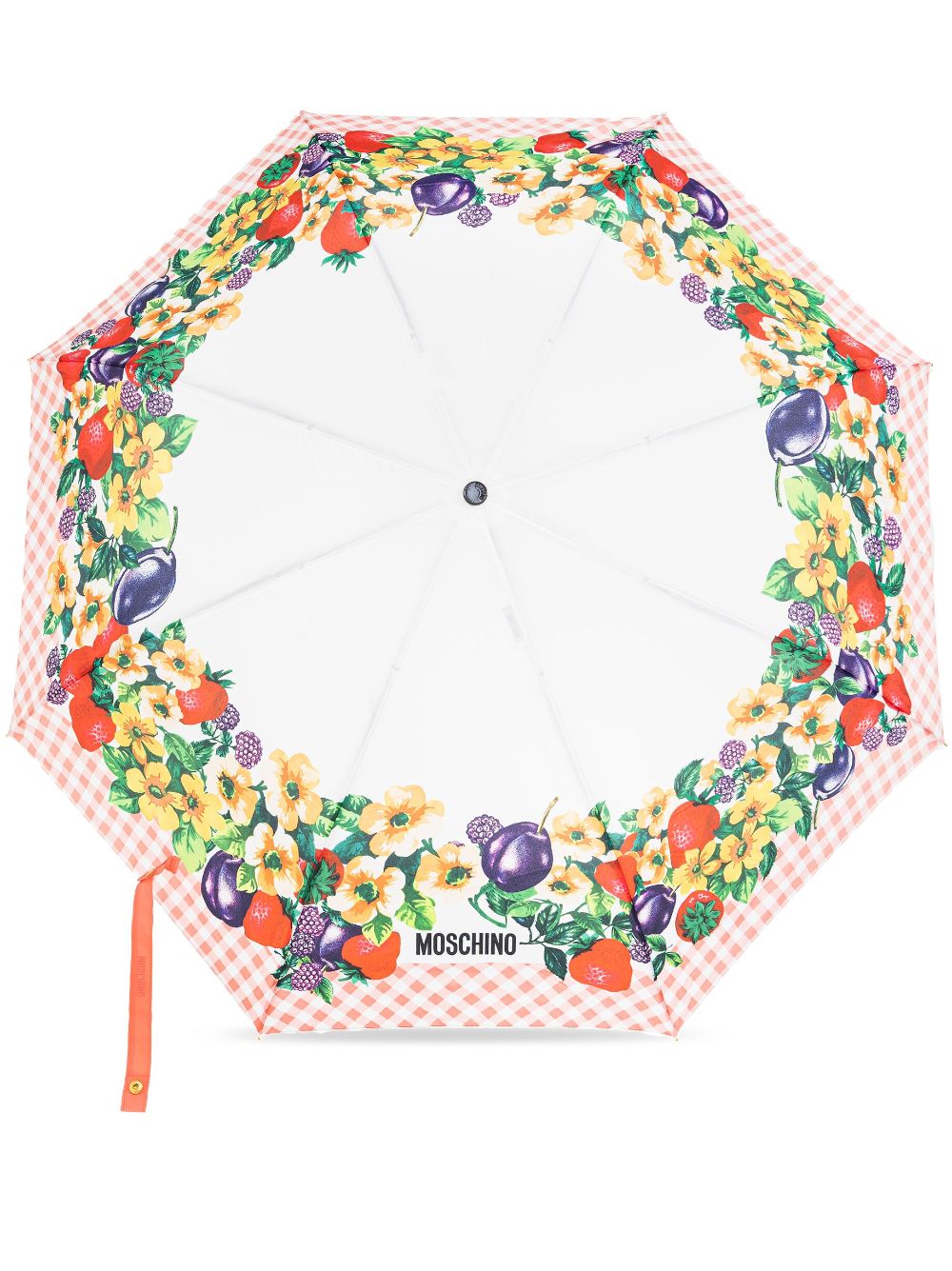 Fruit-print umbrella - White