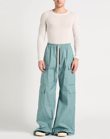 Man Pants Slate blue Size 32 Cotton, Elastane