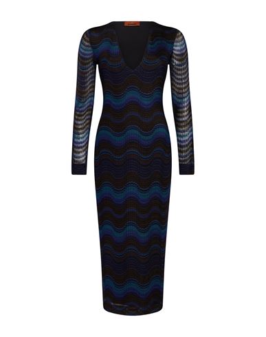Woman Midi dress Blue Size 0 Viscose