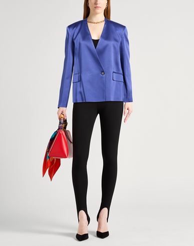 Woman Blazer Purple Size 12 Acetate, Viscose