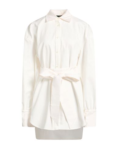 Woman Denim shirt Ivory Size 6 Cotton