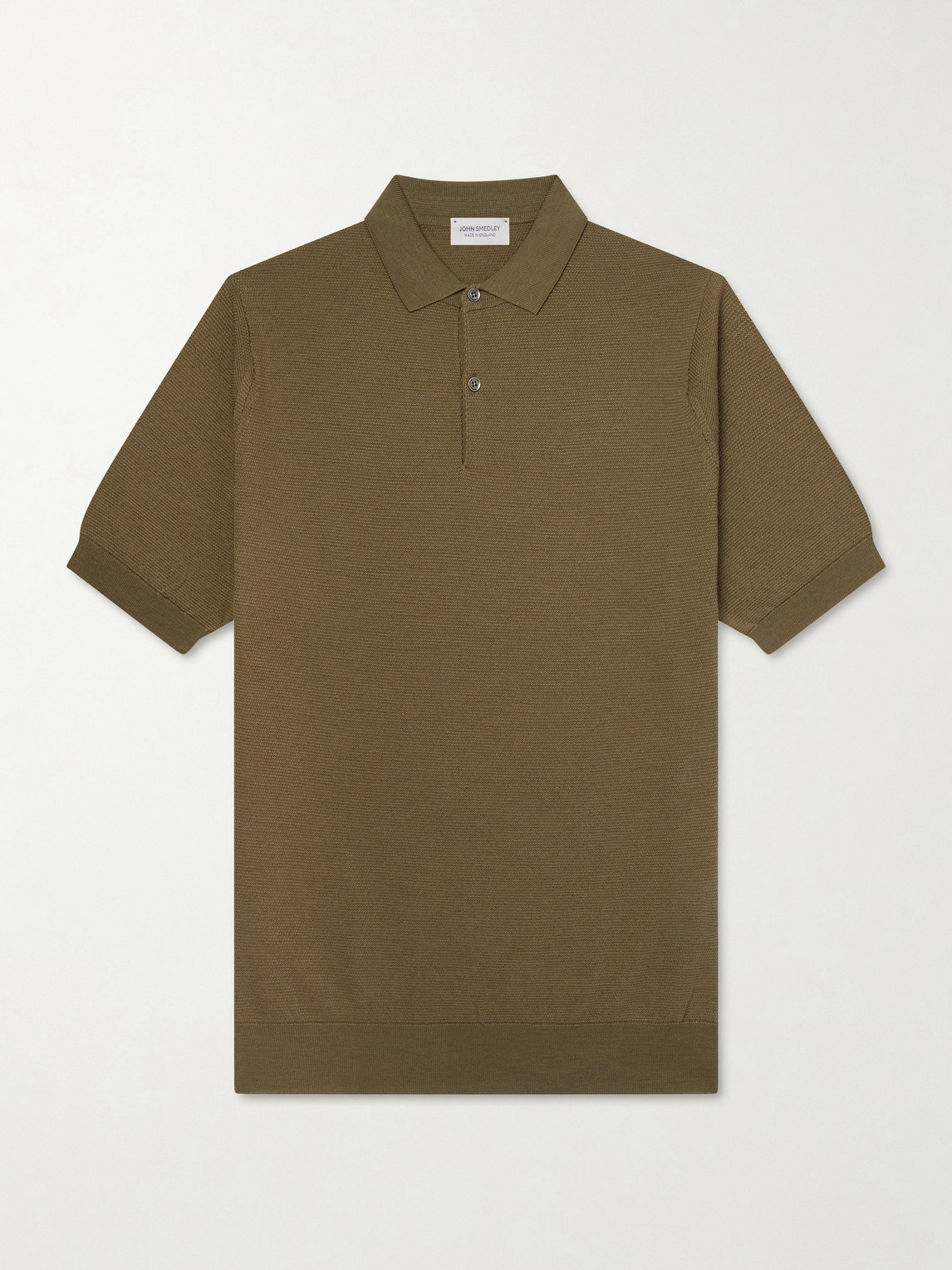 14.Singular Slim-Fit Merino Wool-Piqué Polo Shirt - Men - Green