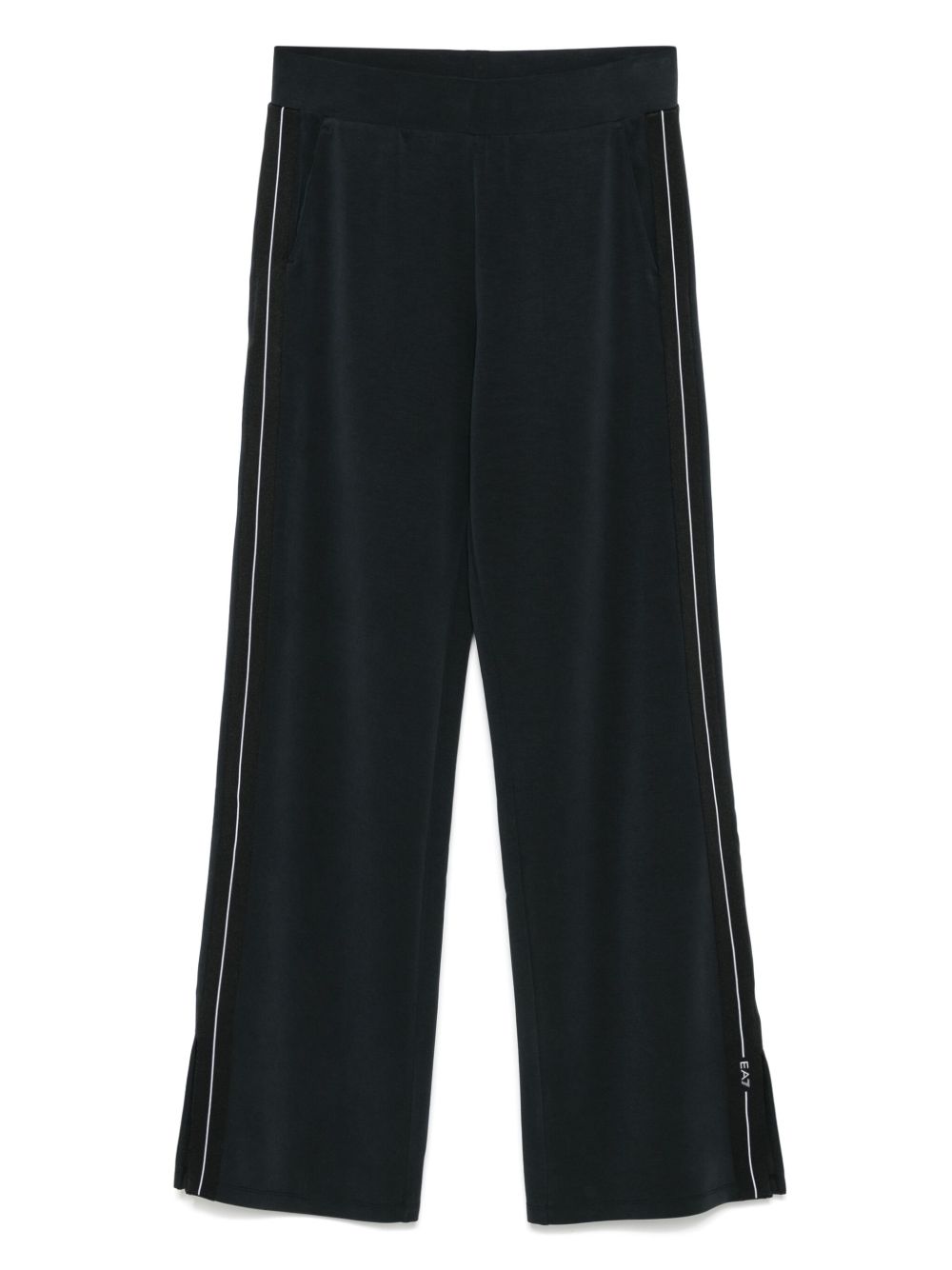 Ea7 Emporio Armani logo-print track pants - Black