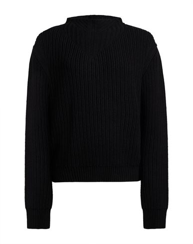 Woman Turtleneck Black Size M Virgin Wool