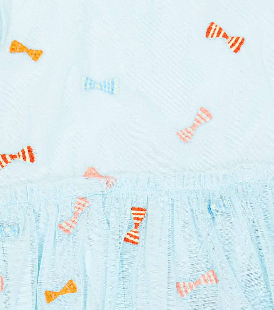 Stella McCartney Kids Bow-detail embroidered dress
