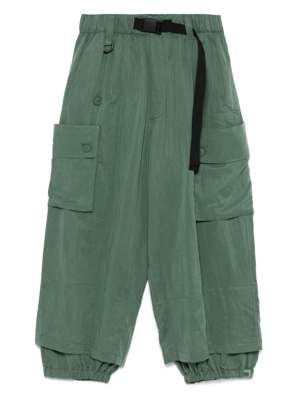 Y-3 faded twil trousers - Green