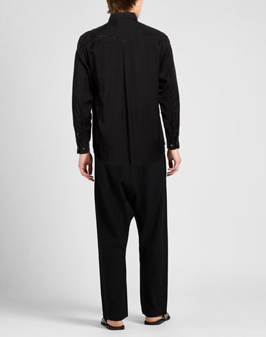 Man Shirt Black Size 4 Cotton, Rayon