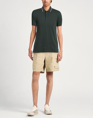 Man Polo shirt Military green Size M Cotton