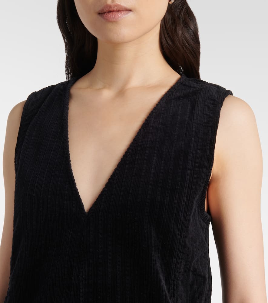 Cotton corduroy minidress