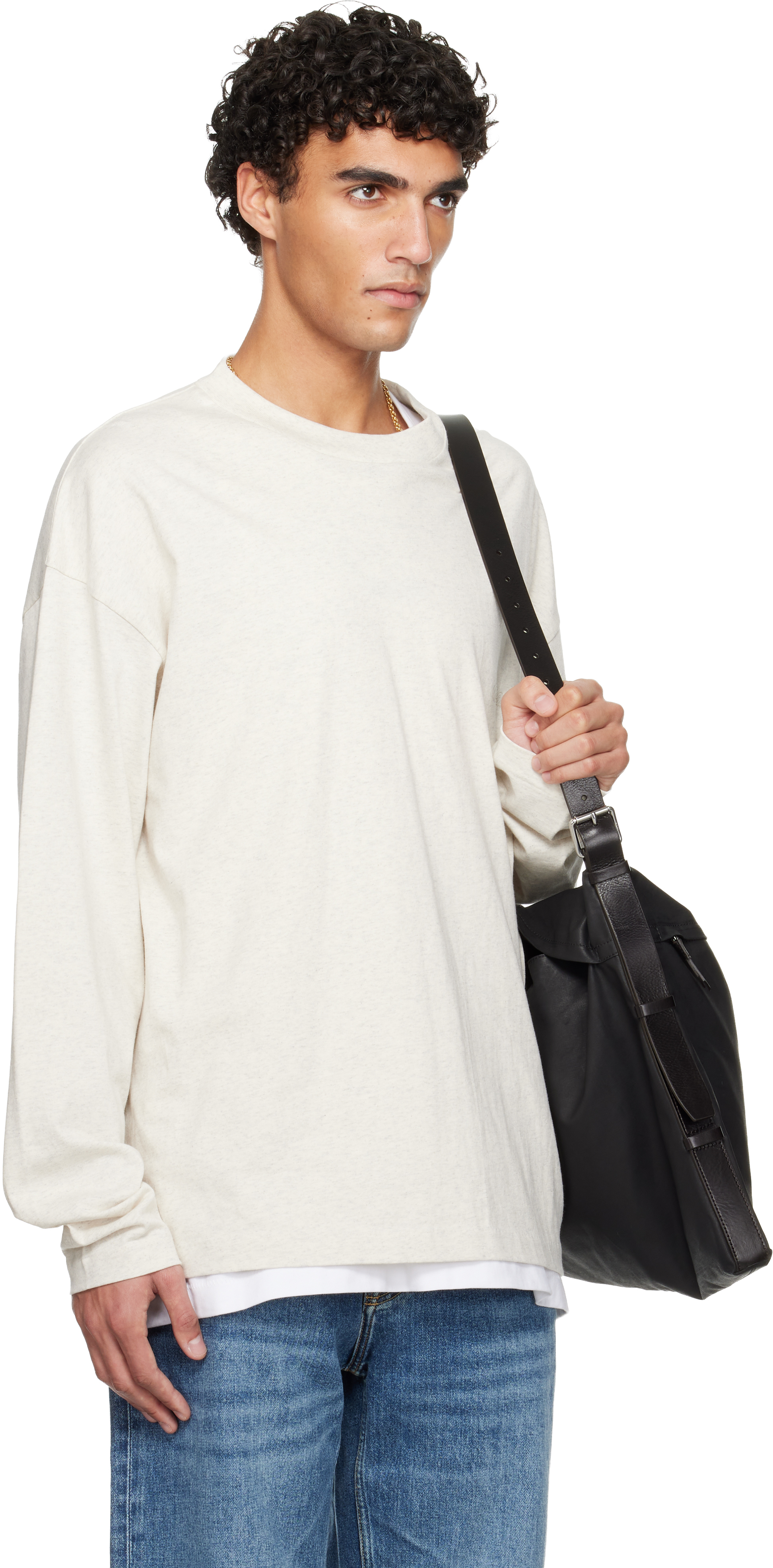 Off-White Holiday Embroidered Classic Long Sleeve T-shirt