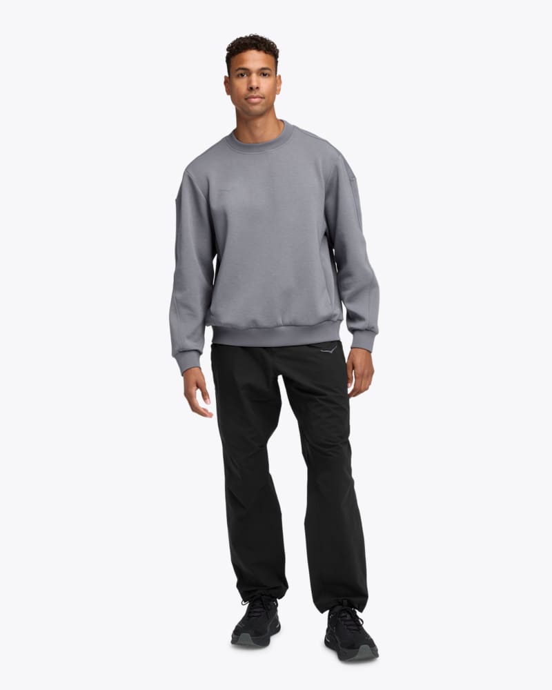 HOKA Men's Kaitoro Knit Crew in Grey Skies