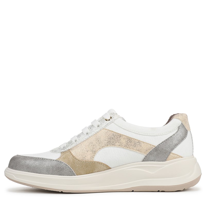 Women's Team Player Slip On Sneakers (White Multi Faux Leather)