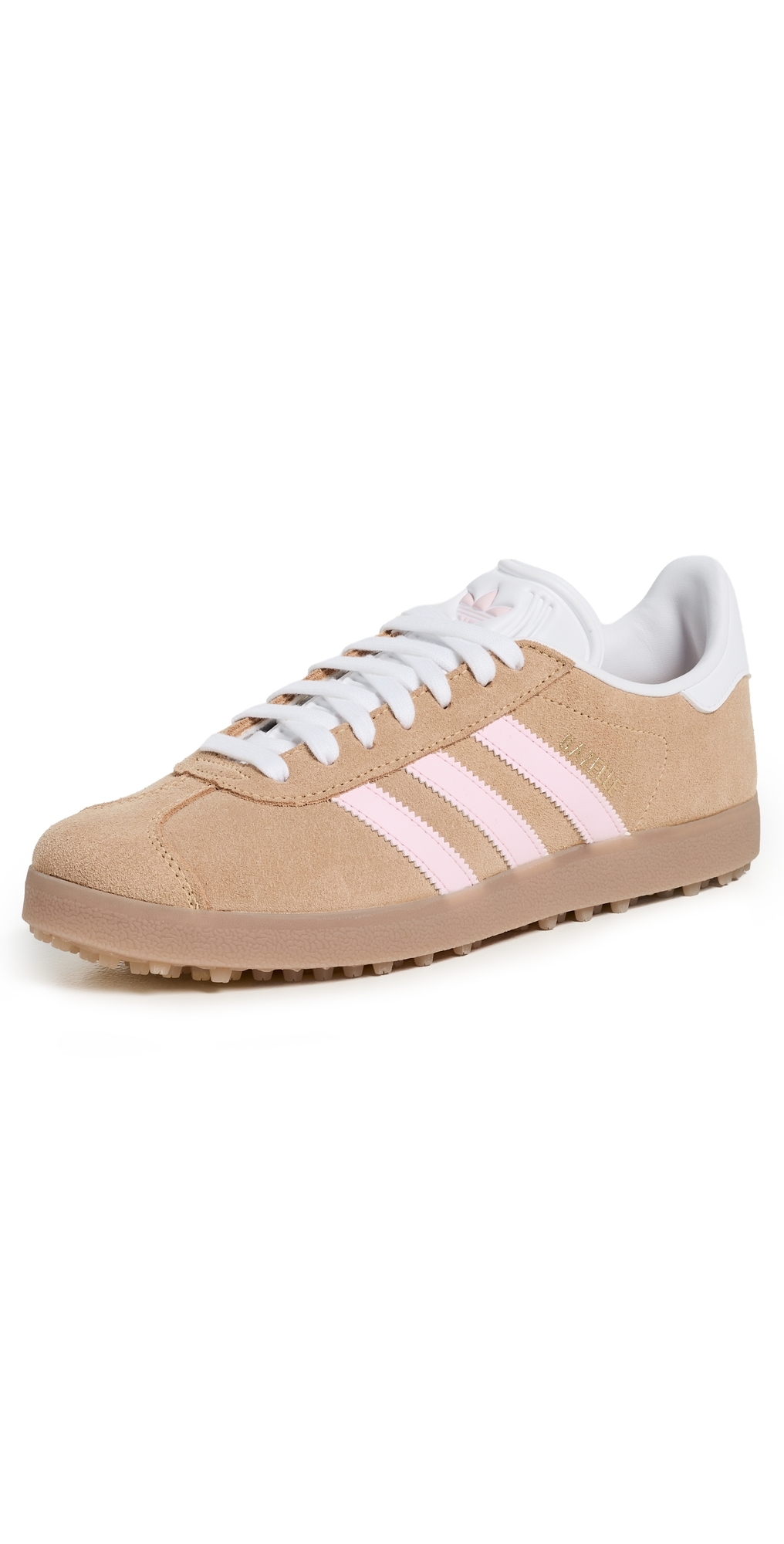 Gazelle Spikeless Golf Shoes Ice Tangerine/Clear Pink/White