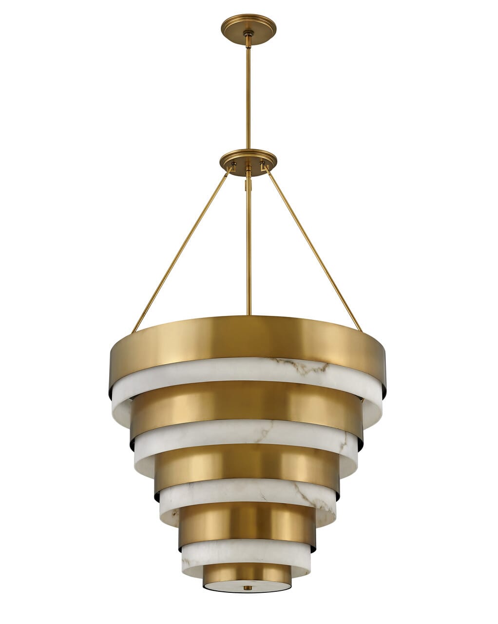 Heritage Brass LED Chandelier from the Echelon Collection