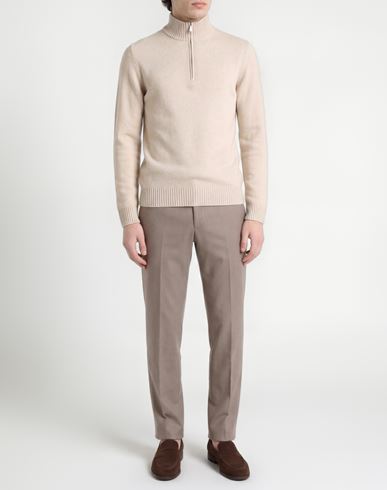 Man Turtleneck Ivory Size 50 Virgin Wool