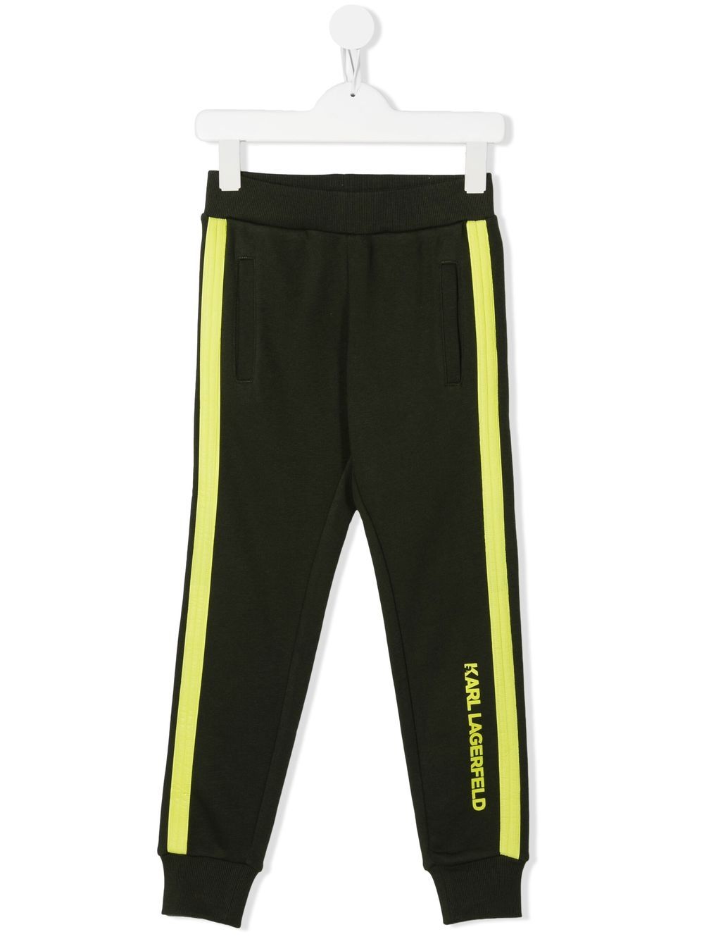 Logo-print track pants - Green