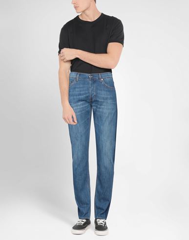Man Jeans Blue Size 31 Cotton, Elastane