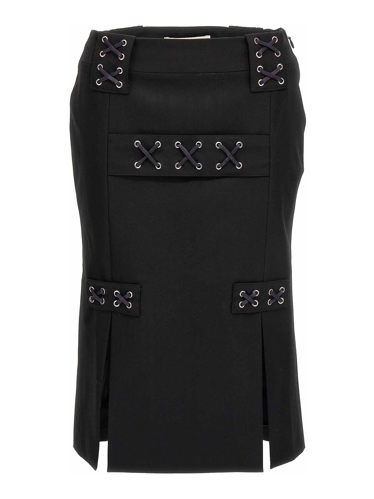 Lace-up skirt