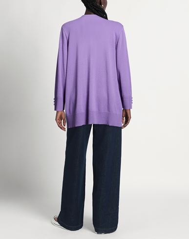 Gold Woman Cardigan Purple Size XL Wool, Recycled polyacrylic