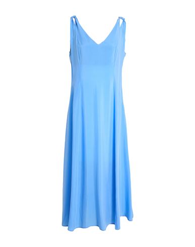 Woman Midi dress Light blue Size 10 Cupro