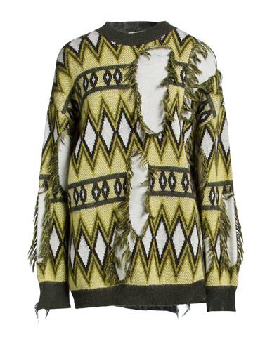 Woman Sweater Lime green Size 2 Wool, Mohair wool, Polyamide, Acetate