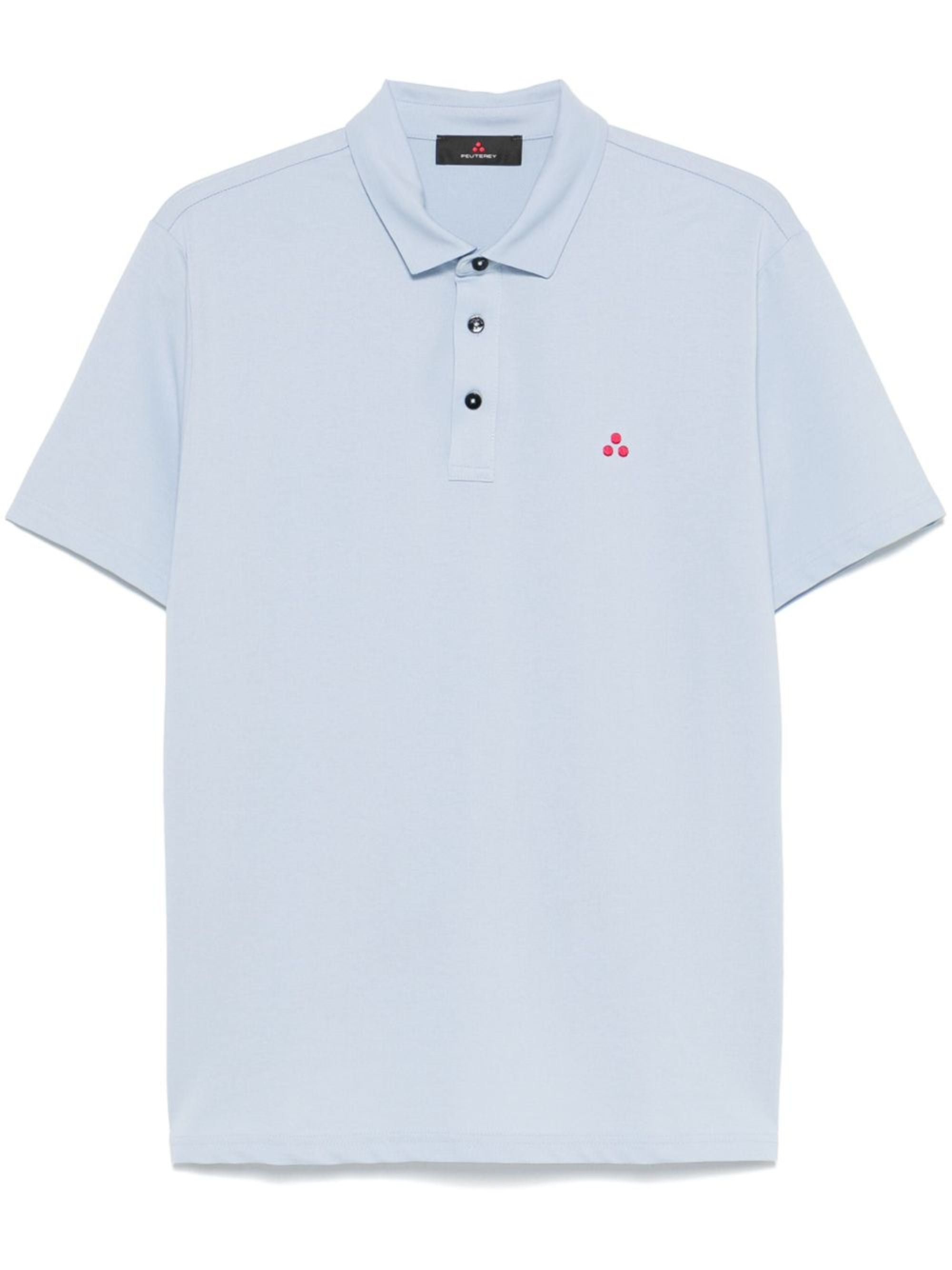 Mini Logo Button Closure Short Sleeve Polo for Men