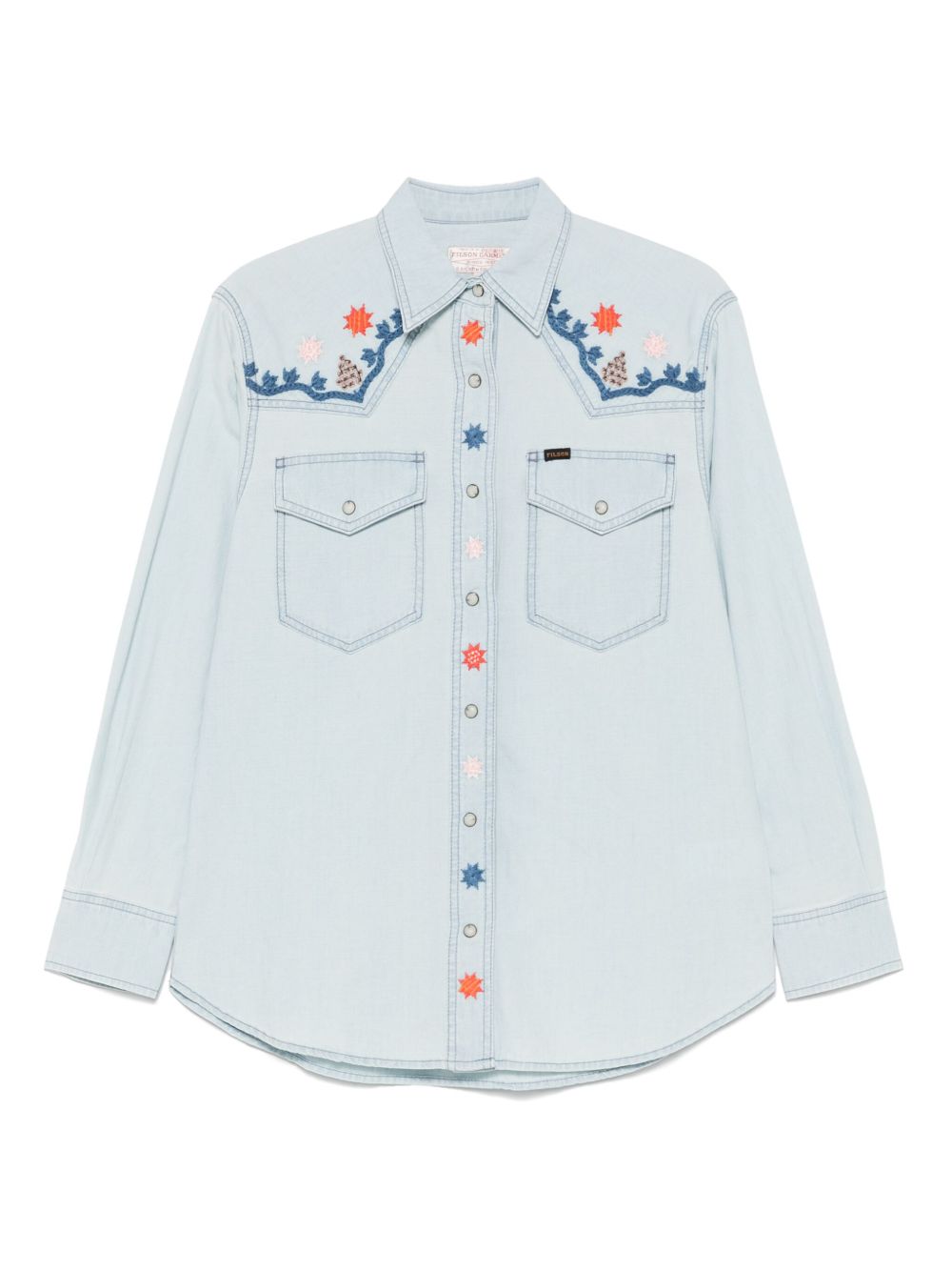 Filson embroidered shirt - Blue