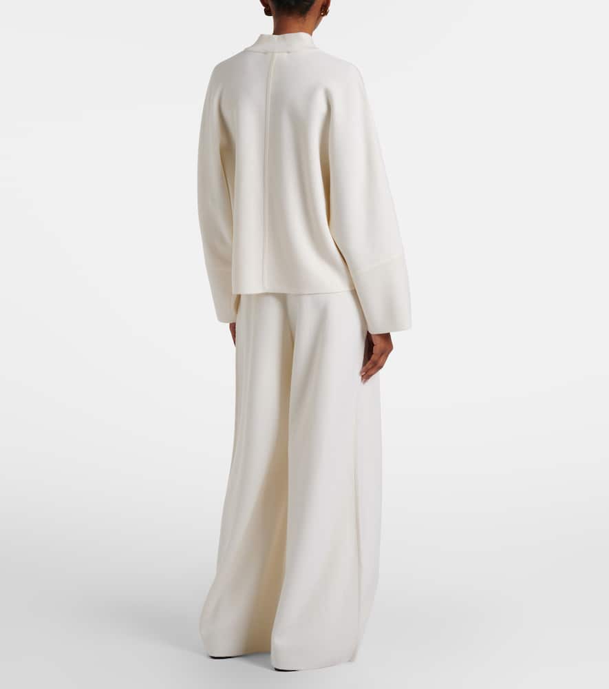 Bora virgin wool wide-leg pants