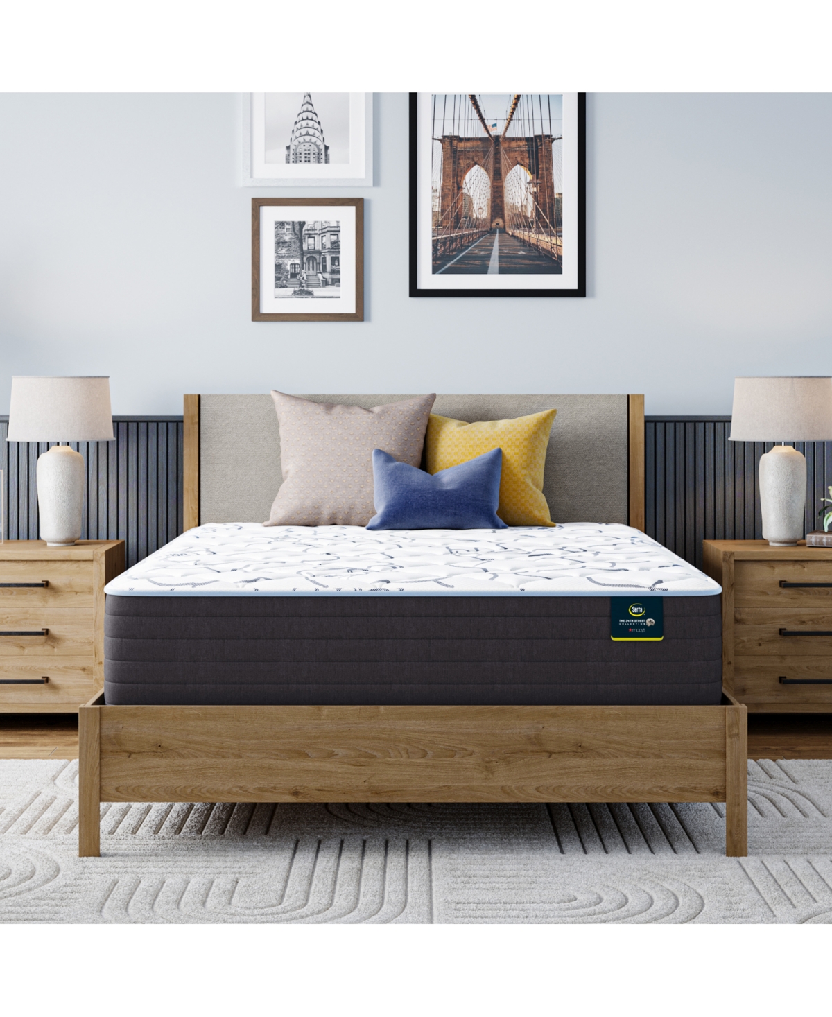 "34th Street 13.5"" Medium Tight Top Mattress Set, Full"