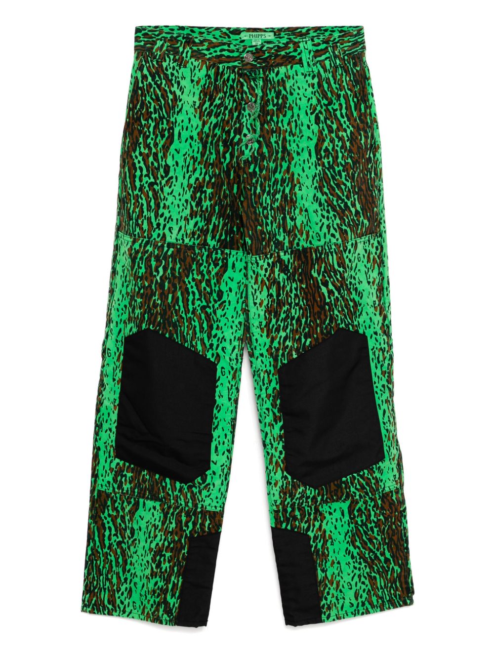 Stain Shade leopard-print trousers - Green