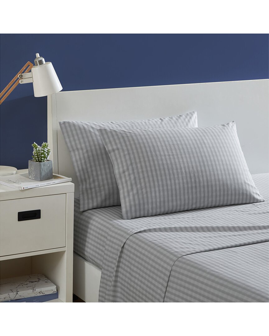 Michael Plaid Cotton Percale Sheet Set