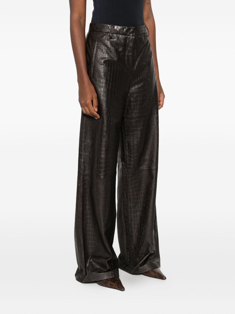 Enes Leather Trouser