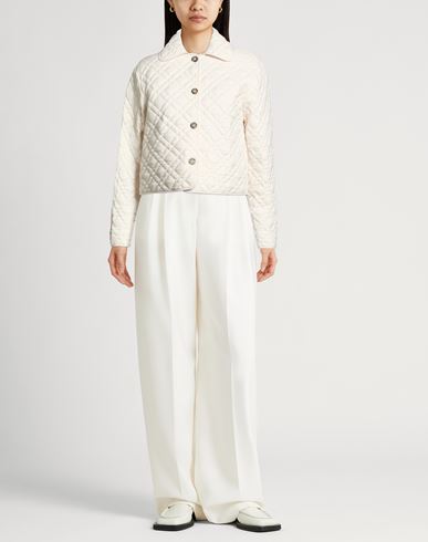 Woman Puffer Off white Size 6 Polyester