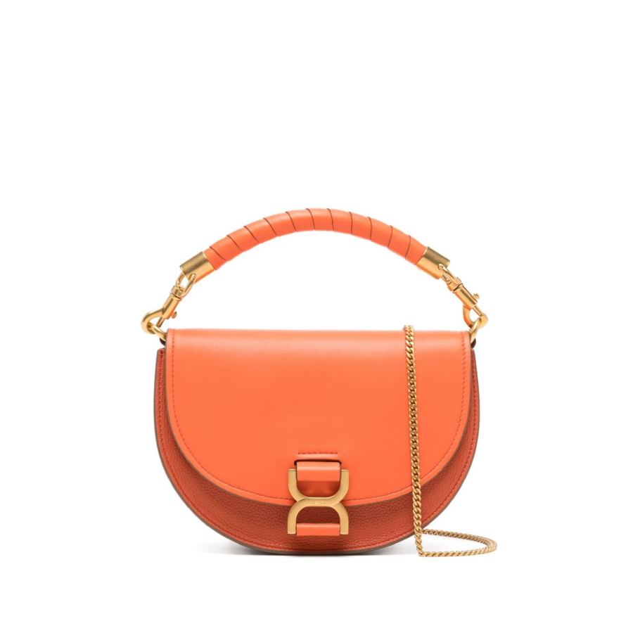Marcie Chain Flap Leaather Tote Bag