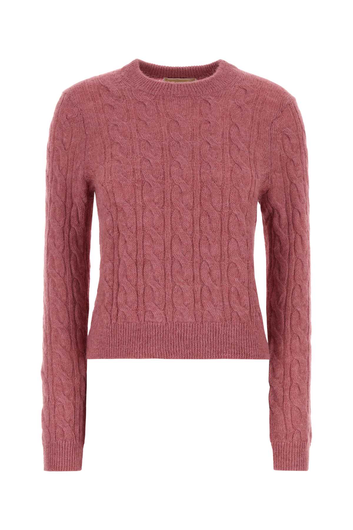Cable Sweater — Pink