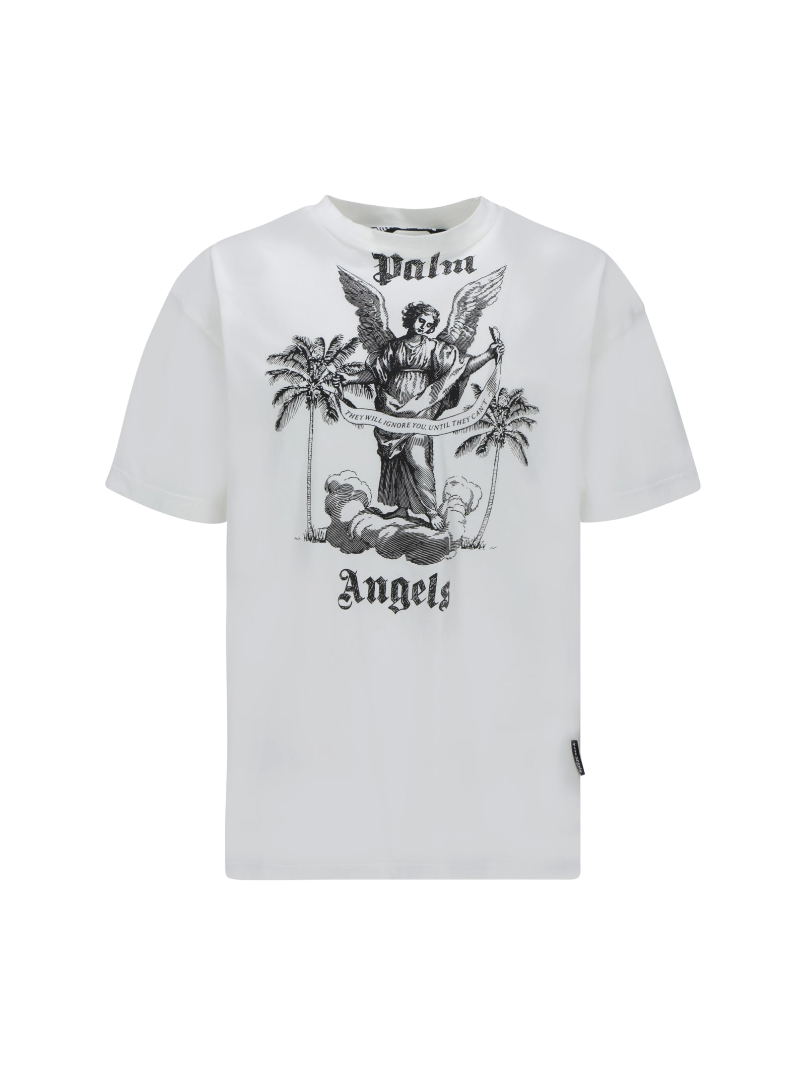 Slogan-print cotton T-shirt - White