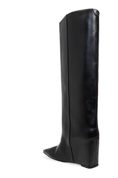 Courrèges Astro Pointed-Toe Buckle-Detailed Boots