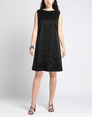 Rossopuro Woman Mini dress Black Size L Polyester, Nylon, Elastane