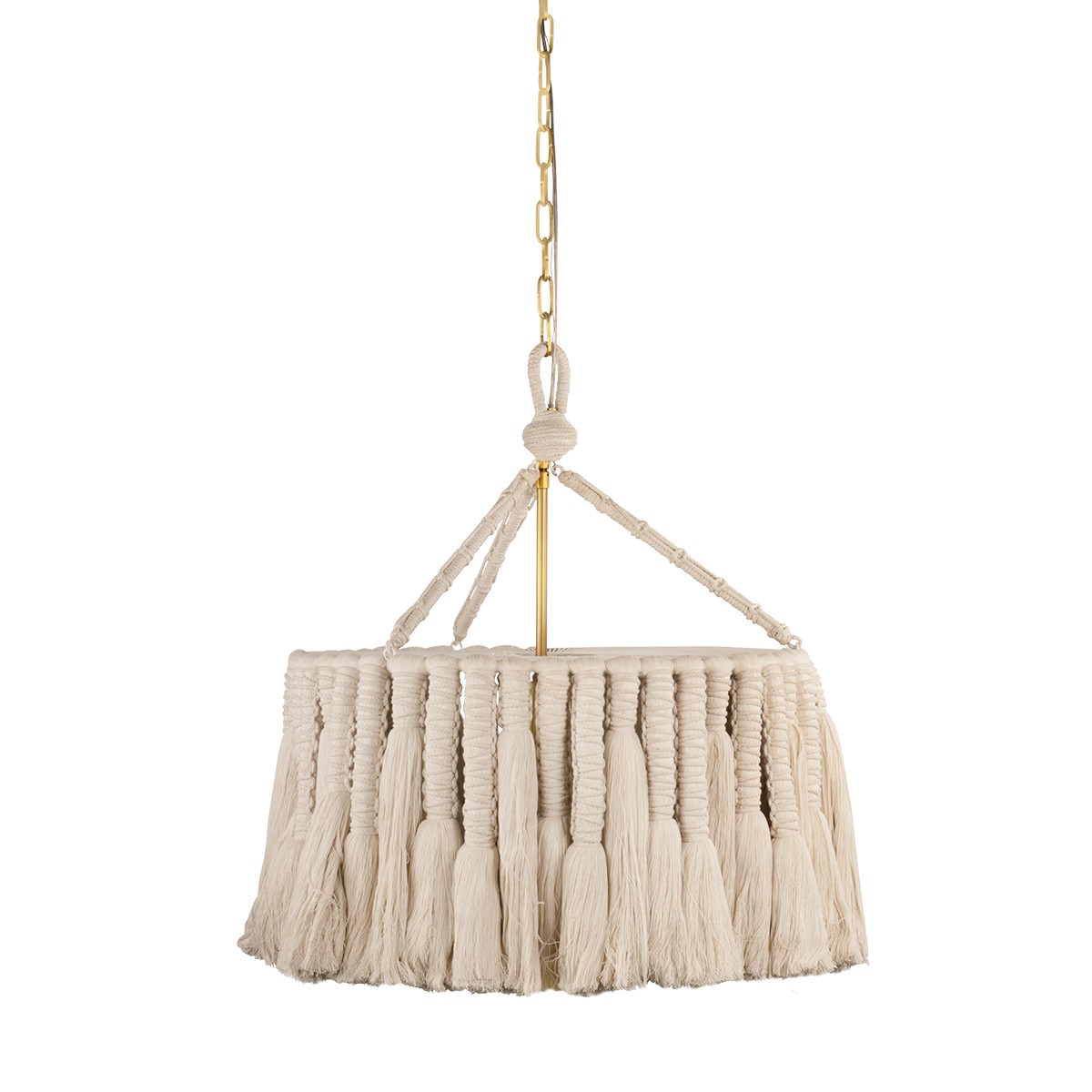 Aged Brass Chandelier from the Shayla Collection