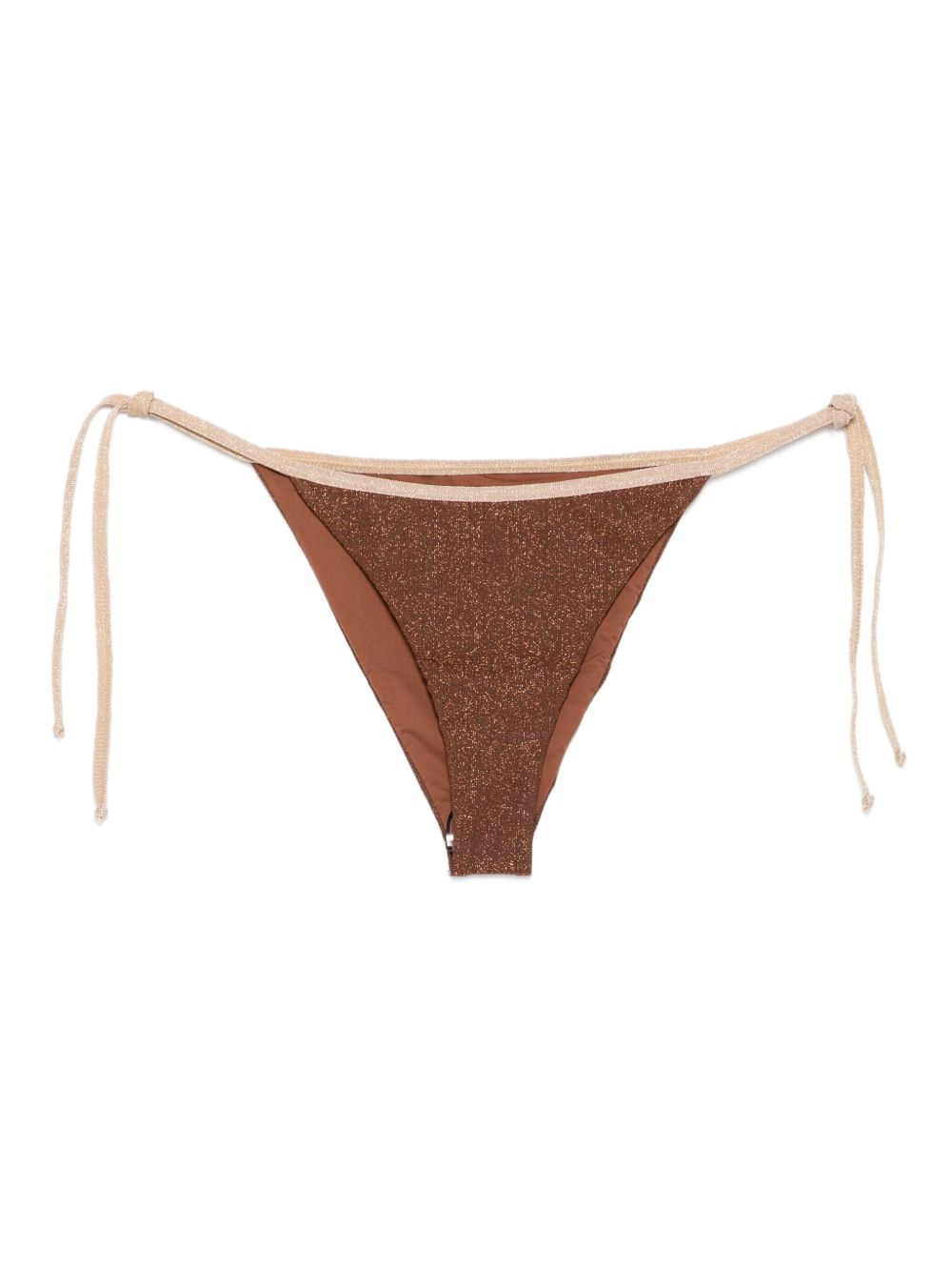 Marielle lurex string bikini - Brown