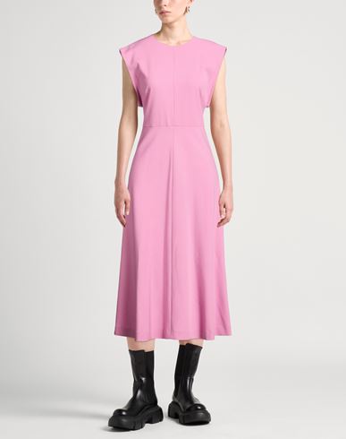 Woman Midi dress Pink Size 4 Polyester, Virgin Wool, Elastane