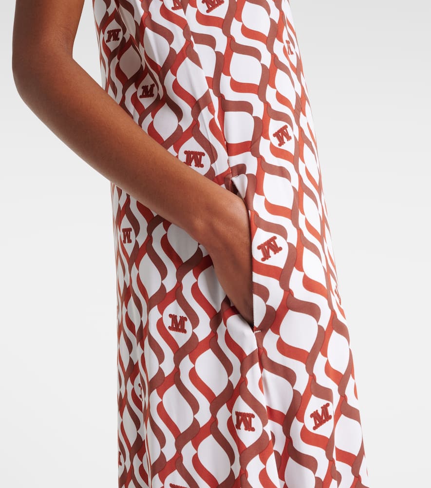 Paste printed midi dress