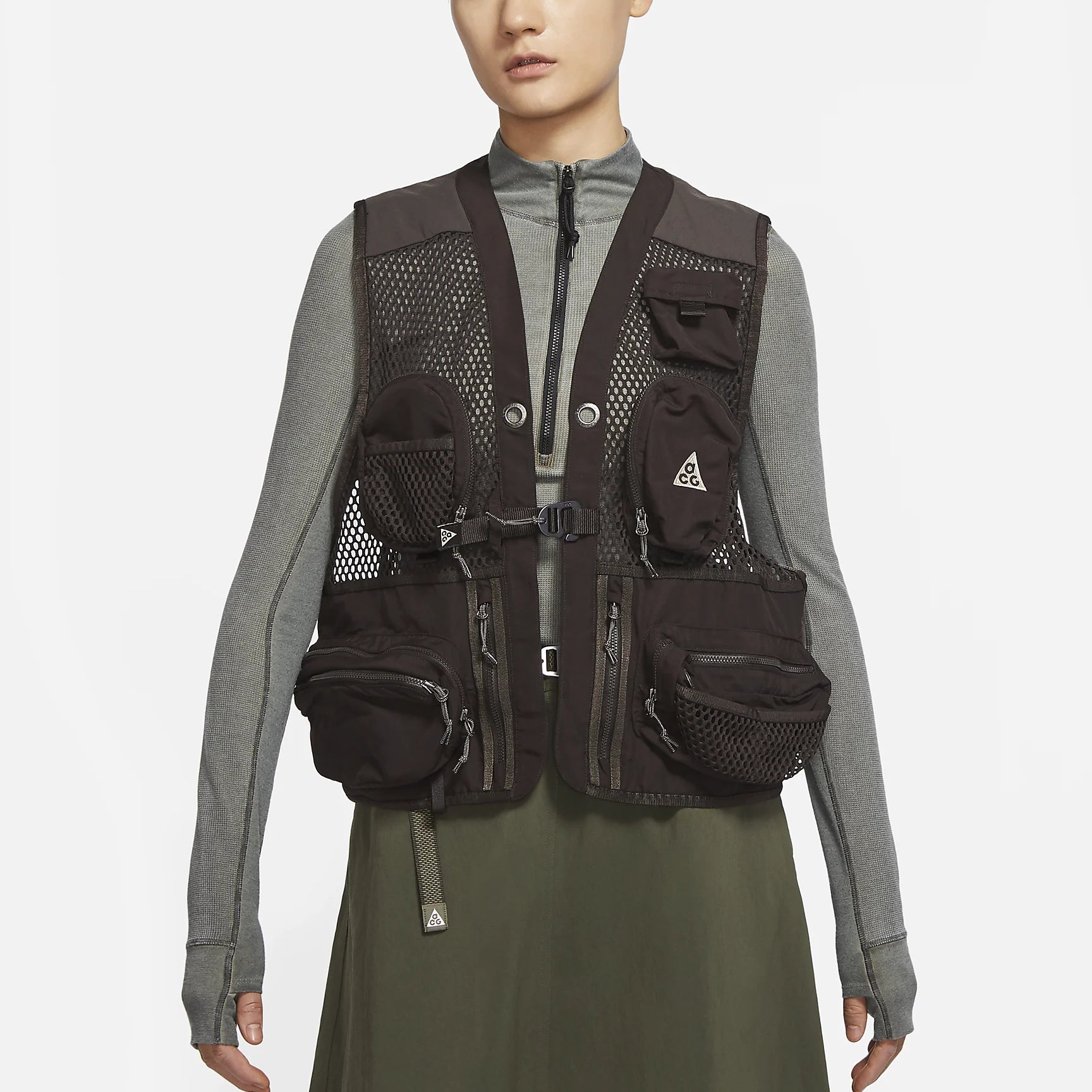 ACG Buttles Vest Velvet 'Brown Black'