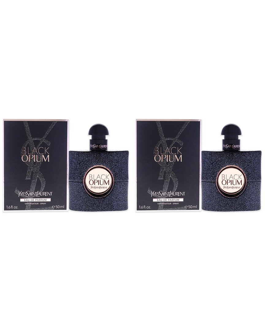YSL Women's 1.6oz Black Opium EDP Pack of 2