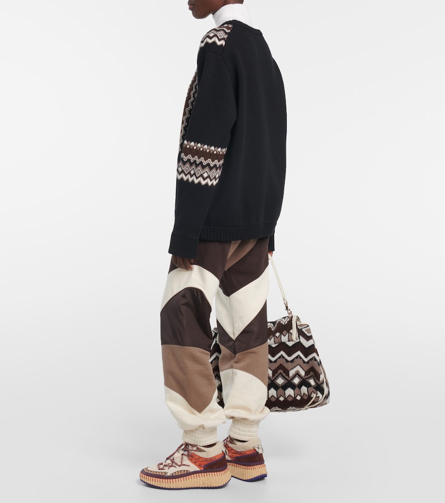 Wool-blend jacquard sweater