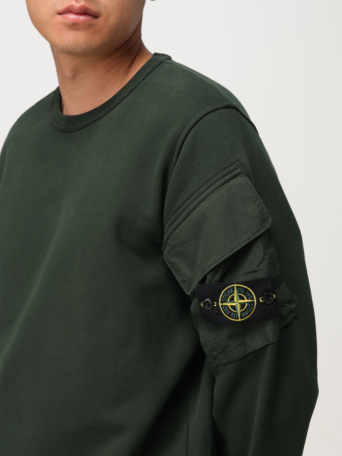 Sweatshirt Men color Green