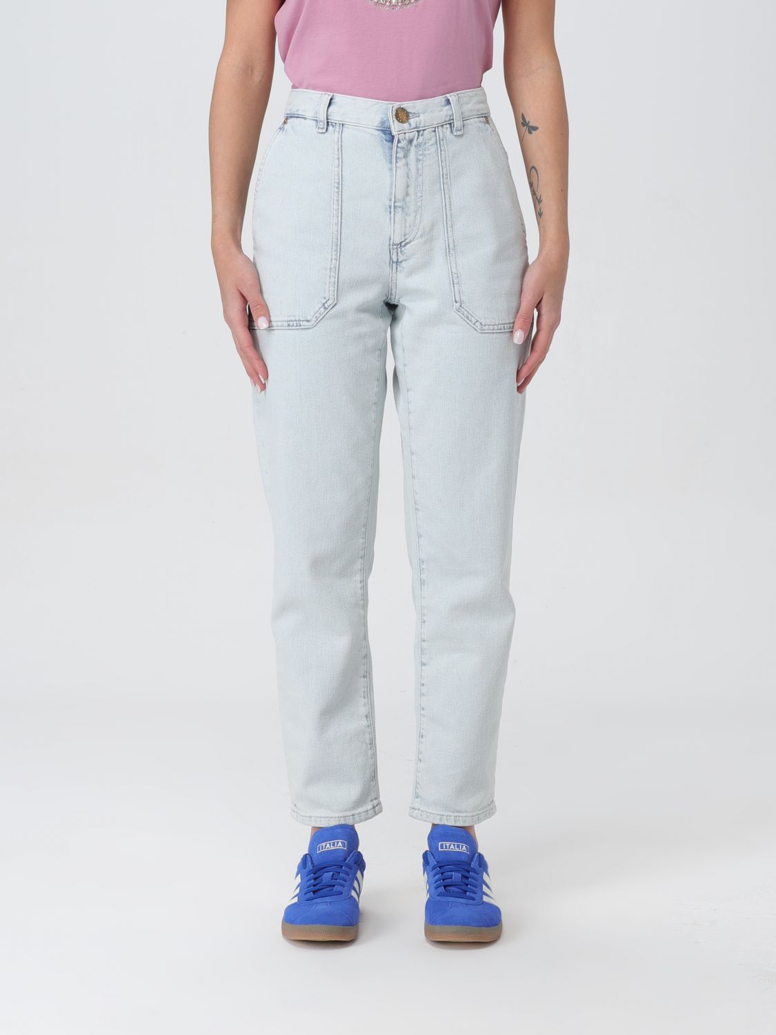 Jeans Woman color Stone Washed