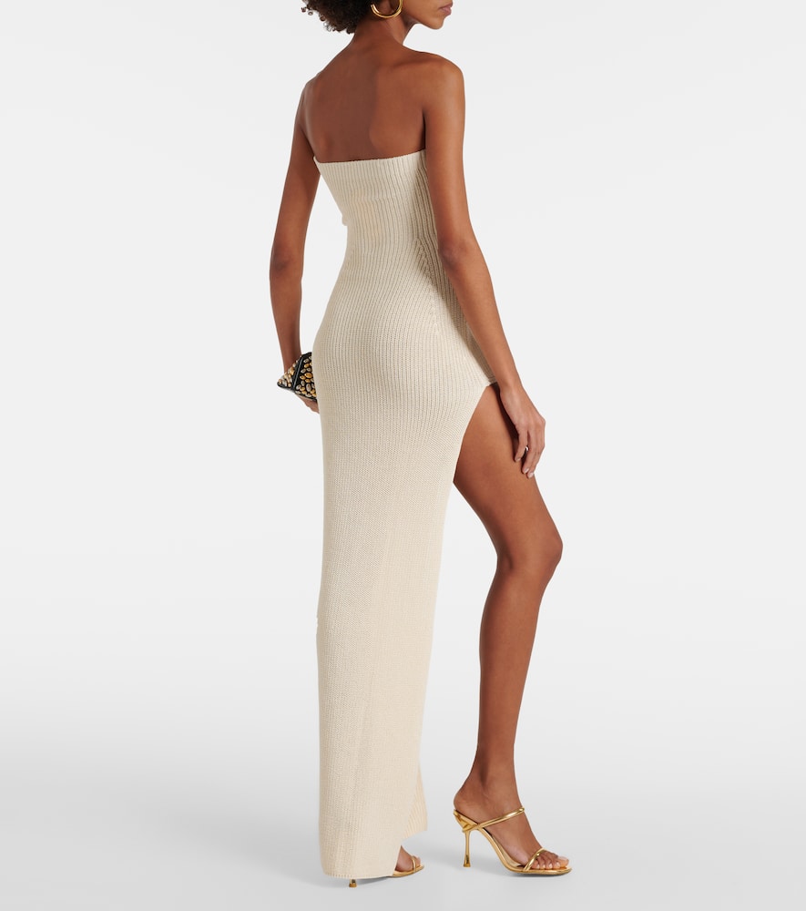 Aya Muse Gathered silk-blend minidress