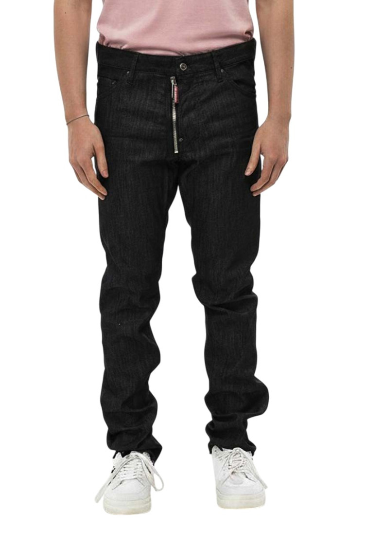 Black Slim Mid Rise Jeans