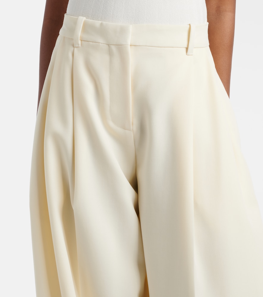Man's virgin wool wide-leg pants